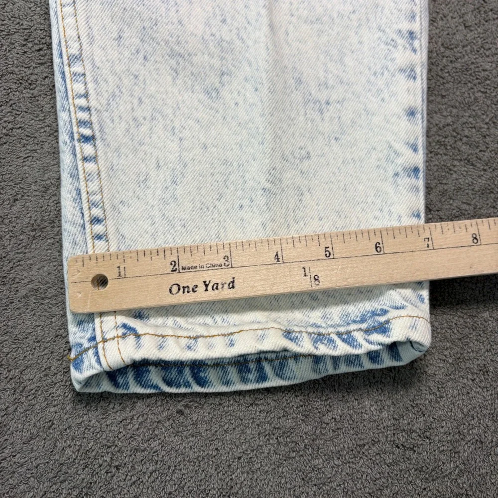 Levi's Jeans Mens 34x30 Blue 550 Relaxed Fit Orange Tab Acid Wash USA 40550-0208